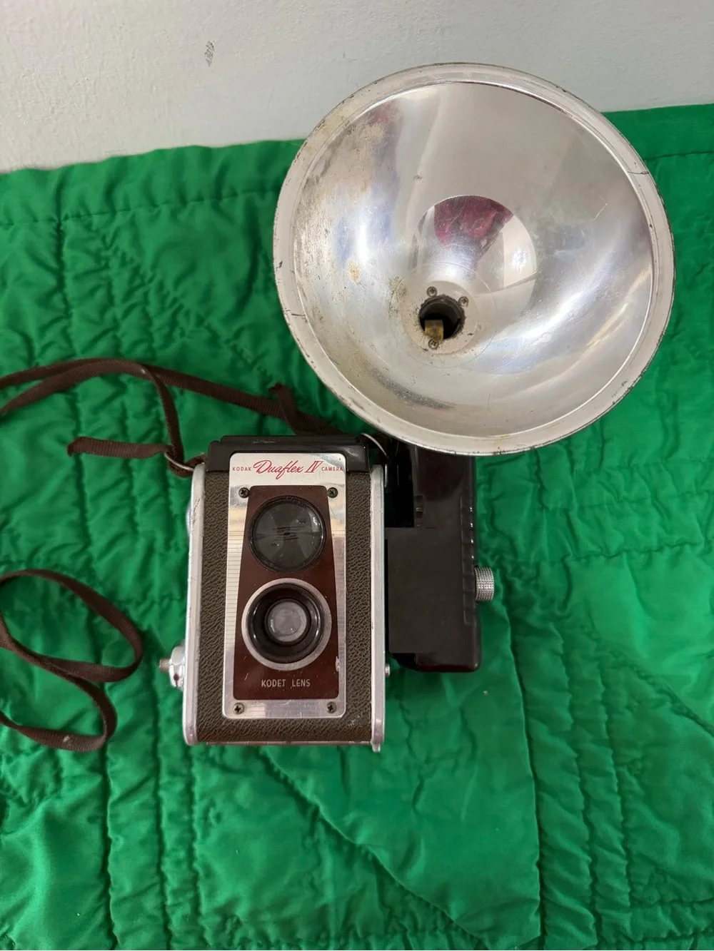 Kodak Brown and Silver Twin-Lens Camera with Flash